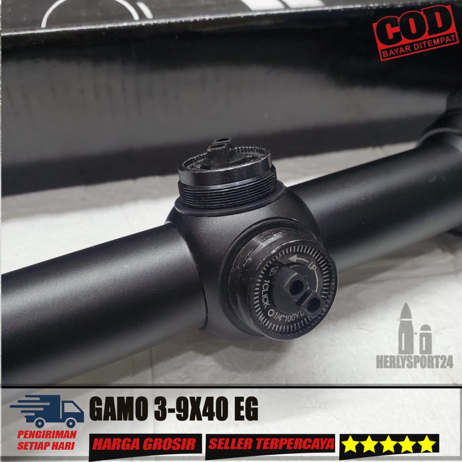Telescope Gamo 3-9X40 Eg Sunhide Teleskop Gamo 3-9X40 Eg Sunhide Tutup Flip Flop