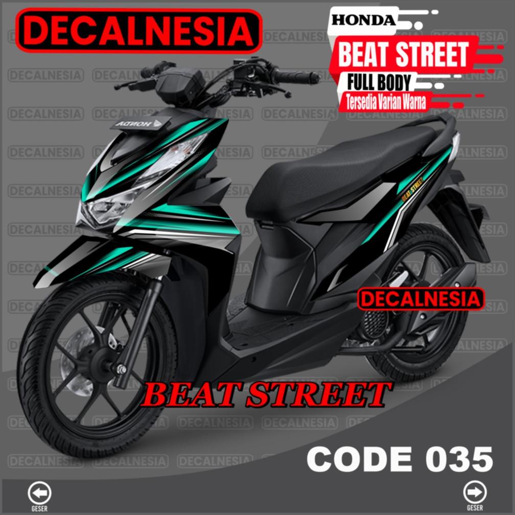 Decal Stiker Beat Street New 2021 2022 2023 Full Body Sticker Motor 2020 Variasi Aksesoris Dekal Decalnesia C35