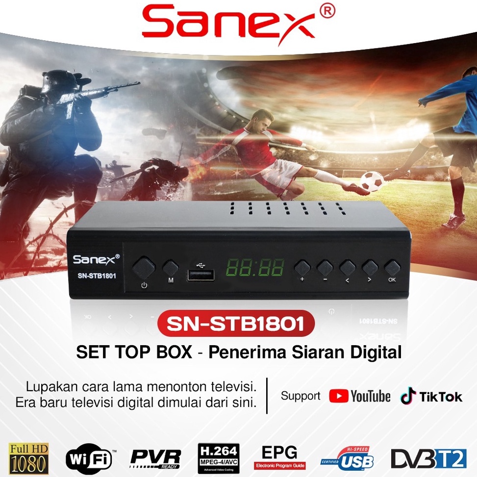 12.12 ✨Promo✨ Set Top Box SANEX SN-STB1801 / STB SANEX SN-STB1801 