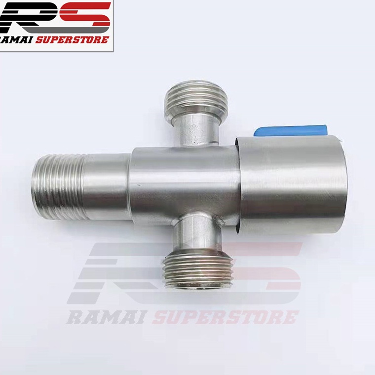 ◘Bal Stop Kran Toilet Keran Shower Bidet Wastafel 2 Output p Produk Terkini °.