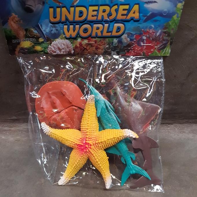 Mainan Miniatur Binatang Karet Hewan Laut Ukuran Besar