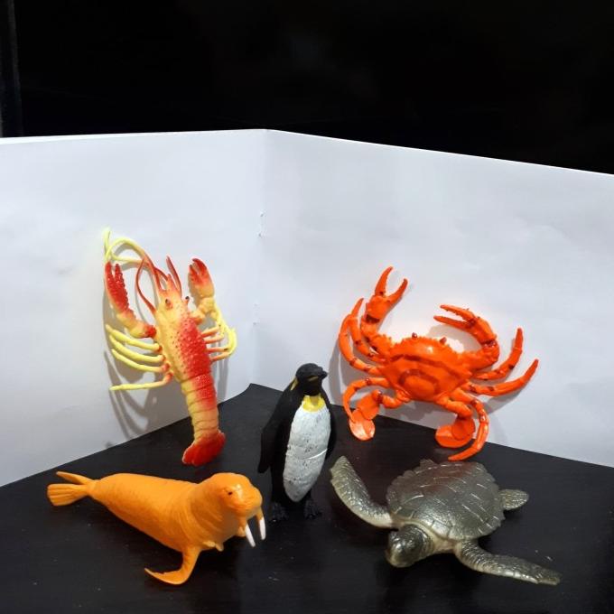 MAINAN MINIATUR HEWAN LAUT MARINE LIFE