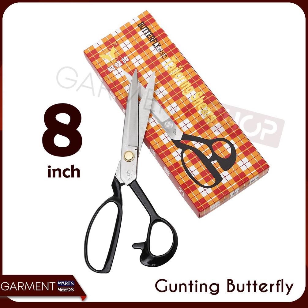 

ERA195 Gunting Potong Bahan Kain Butterfly 8 Inch / Tailor Scissors **