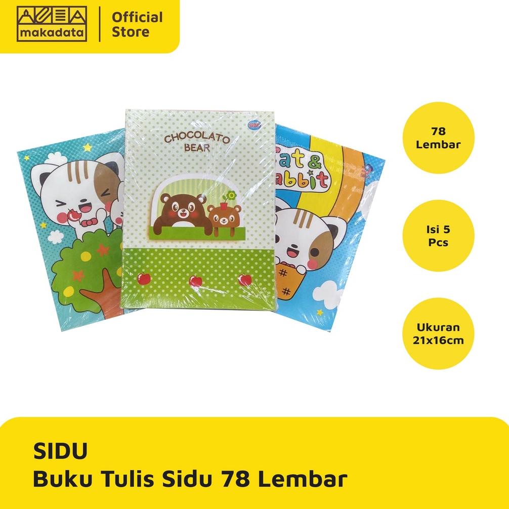 

ERA079 BUKU TULIS SIDU / SINAR DUNIA 78 LEMBAR (1 PACK) MURAH *