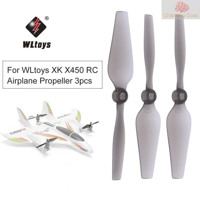 HOT SALE WLTOYS XK X450 3PCS FIXED WING BALING-BALING PLANE RC PROPELLER TERMURAH