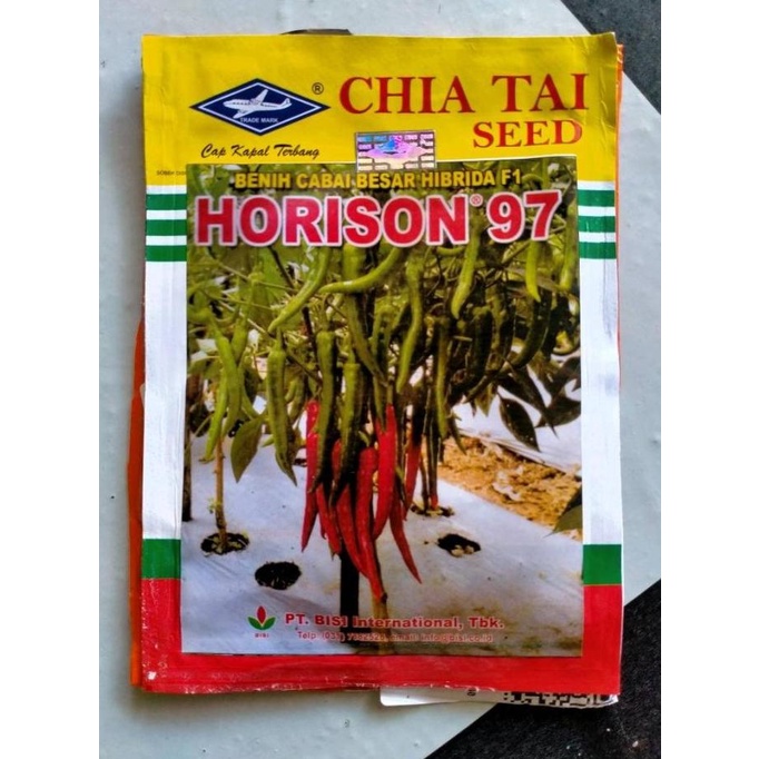 Benih cabai besar HORISON 97 f1 isi 10 gr bibit cabe cap kapal terbang