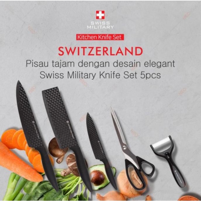KITCHEN KNIFE SET SWITZERLAND ORIGINAL PISAU SET TIARARAHMAWATI6