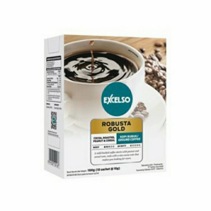 

*#*#*#] Coffee Excelso Robusta Gold 100gr(10 sachet/10gr) Box