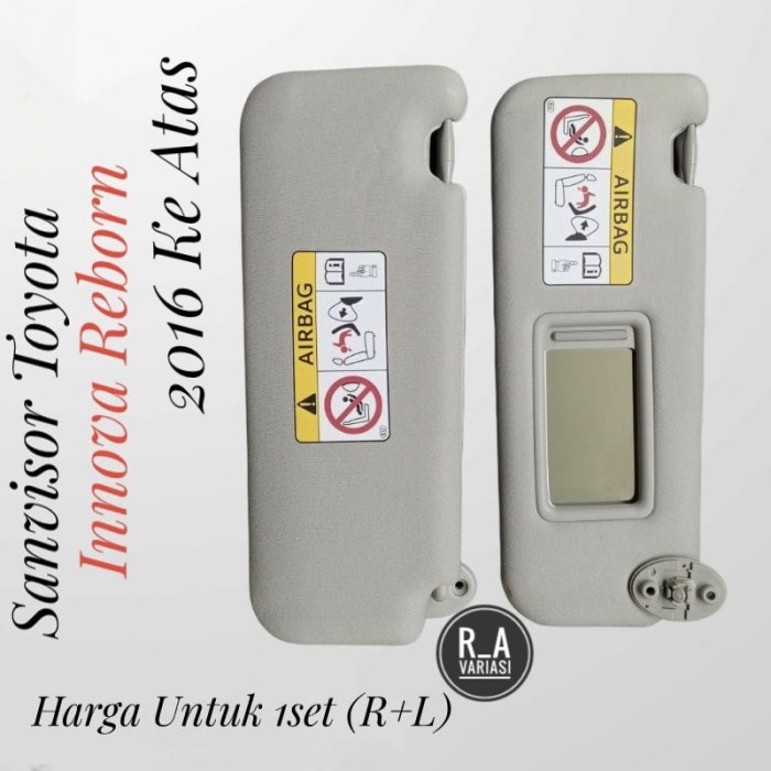 Terlaris Sunvisor/ Sun Visor Toyota Innova Reborn Sunvisor Innova Reborn 2016+