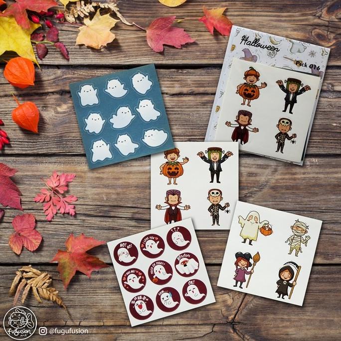 

$$$$] Stiker / Sticker Deco Aesthetic Journal Scrapbook Halloween 016