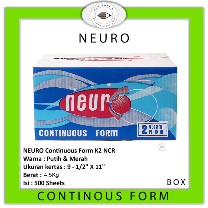 

[KHUSUS GOSEND] CF 91/2 x 11 2 Ply ( K2 Neuro ) NCR / Kertas Komputer TERMURAH