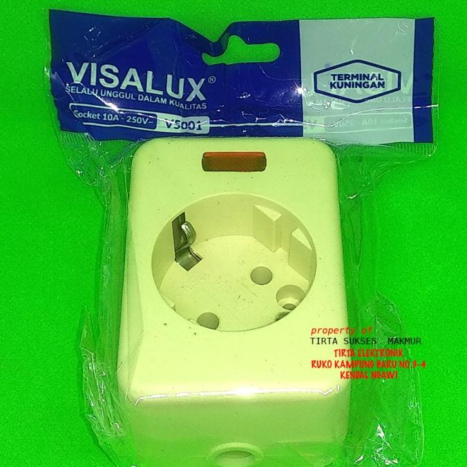 #####] STOP KONTAK ARDE PLUS INDIKATOR LUBANG 1 TERMINAL KUNINGAN VISALUX