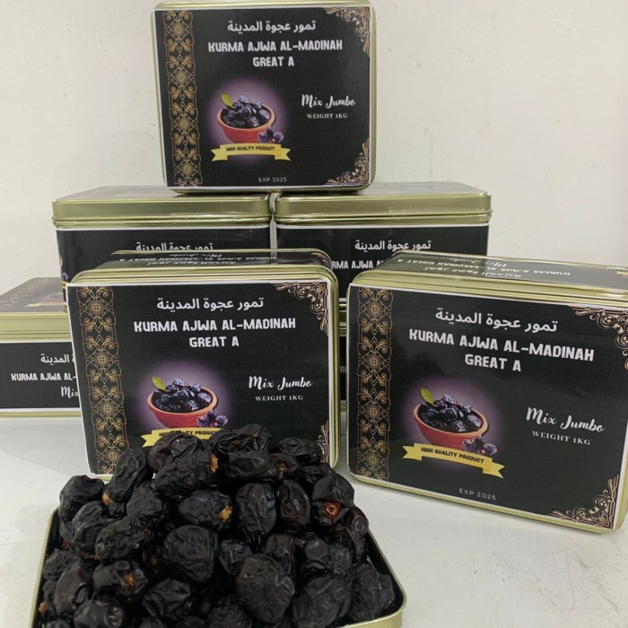 

Bettifer Kurma Ajwa Premium Kemasan Kaleng 1Kg