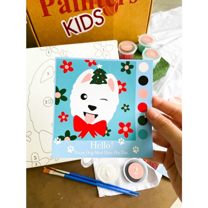 

Bestseller Paint By Number [Hello!] Kids Painting Kit 20X20Cm & 6 Akrilik