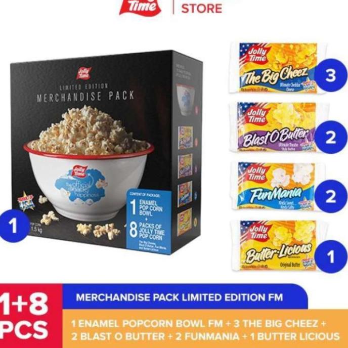 

Produk Terbaik] Jolly Time Merchandise Limited Editions Package Popcorn-Fun Mania Bowl