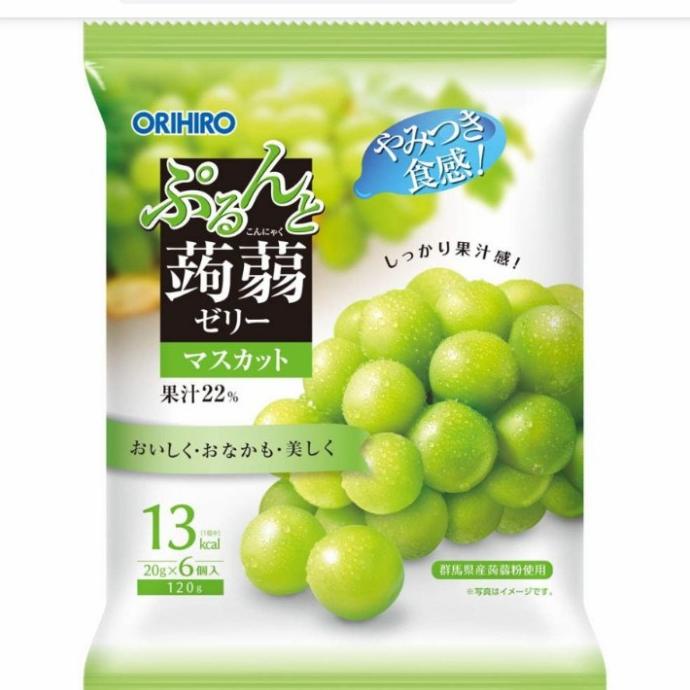 

`````````] ORIHIRO PURUNTO K9NJAC JELLY Pouch muscat rasa anggur muscat 120 gr