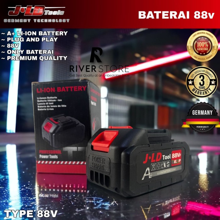 Baterai LXT 88V Untuk Bor Impact 10 Cell APR JLD GTools Semua Merk