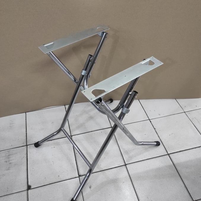 Kaki Meja Lipat Besi Silang