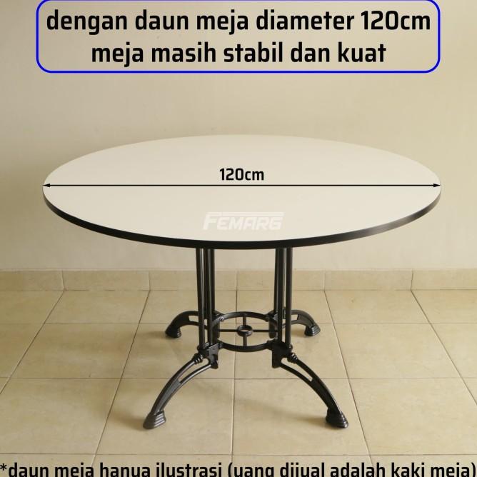 Kaki Meja Femarg Anticolarga | Cafe Restoran Foodcourt Antik Besi Cor