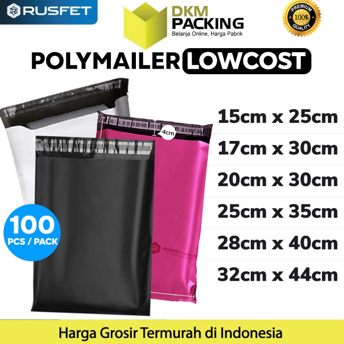 

71 Plastik Polymailer PACK LOW COST Amplop Packing Polimailer RUSFET myvjz