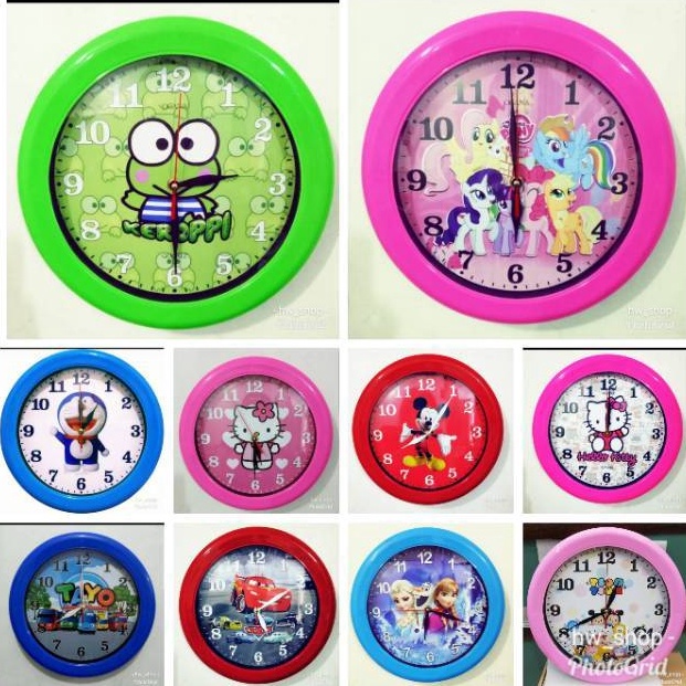 HARGA TERMURAAH Jam Dinding Karakter Besar . Jam Dinding Bagus Murah 30 cm