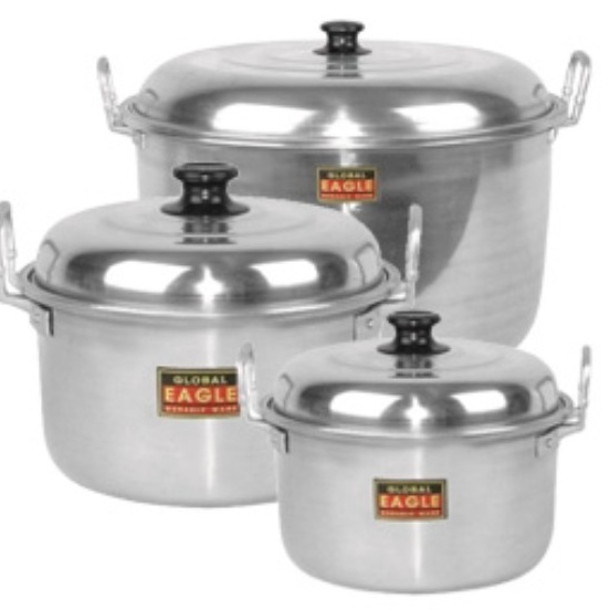 TERMURAH (keluargastore)Panci besar Aluminium Eagle dan jawa 30 33 36 40 CM / Panci Rebus Air / Panc