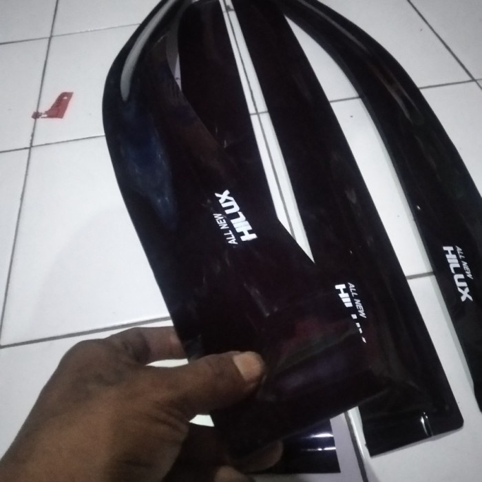 Talang Air / Side Visor Mobil Al New Hilux Double Cabin Model Slim terpercaya