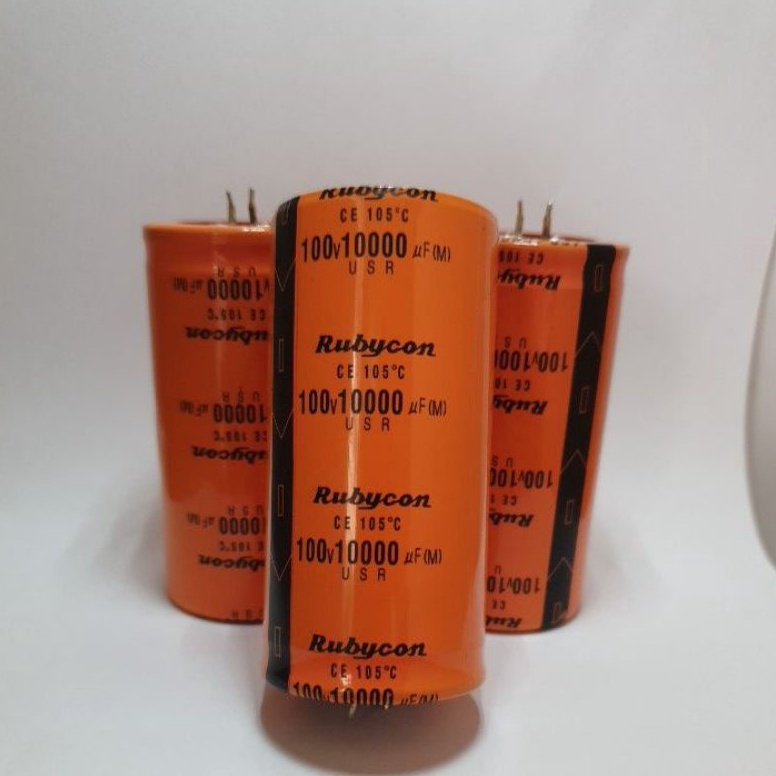 ➙ Elco 10000UF/100V Rubycon Orange 75