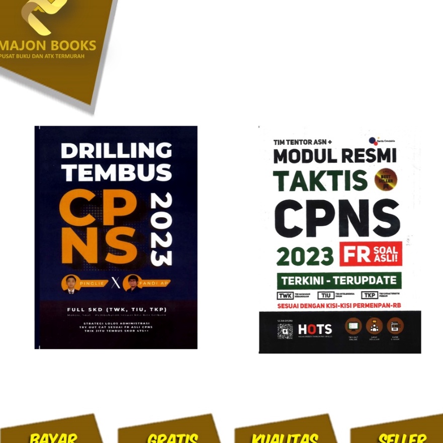 

(☎VN/D✔) Modul Resmi Taktis & Drilling Tembus CPNS 2023 ( Paket 2 buku) -trendings..!