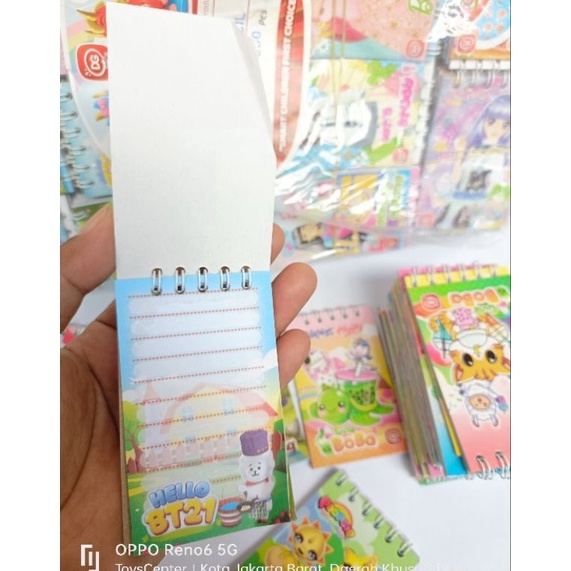 

☇ 20pcs buku memo spiral anak 6x9cm 6842