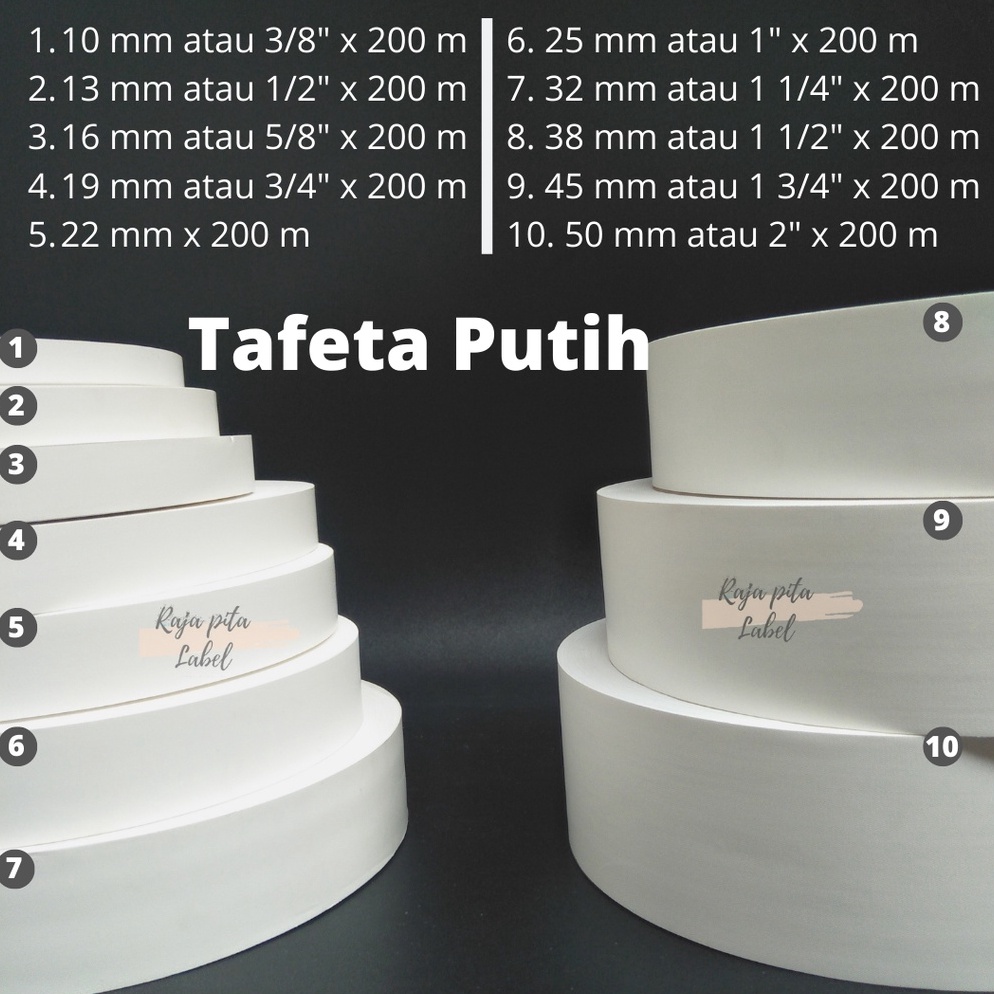 

PITA TAFETA / LAUNDRY PUTIH Stock Banyak