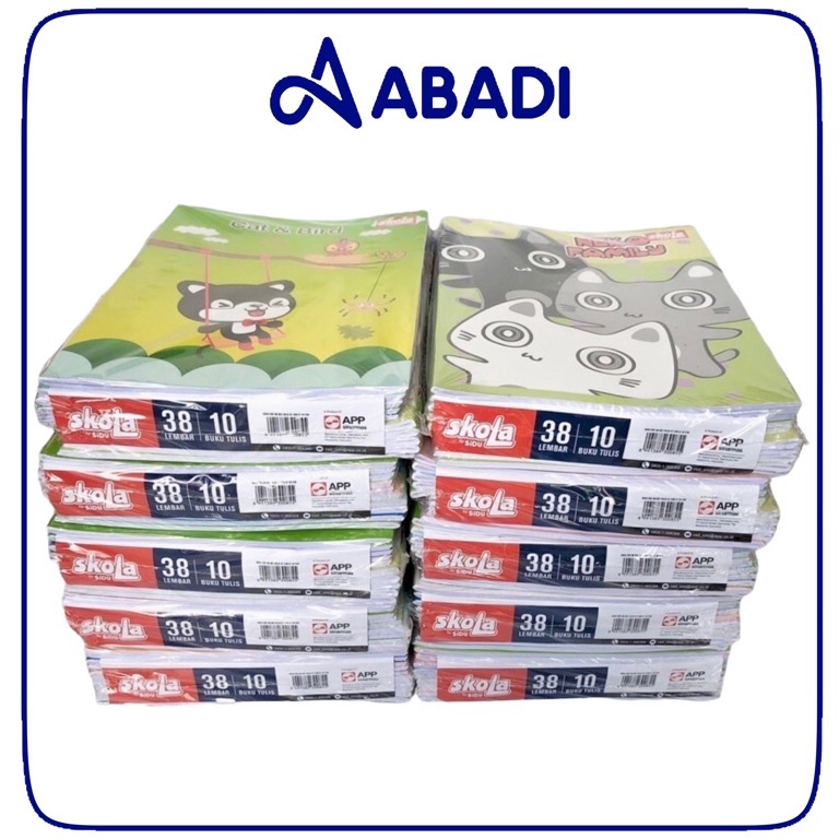 

COD Buku Tulis SKOLA 38 & 58 Tulis by SIDU | Grosir 1pak = 10pcs Buruan Beli