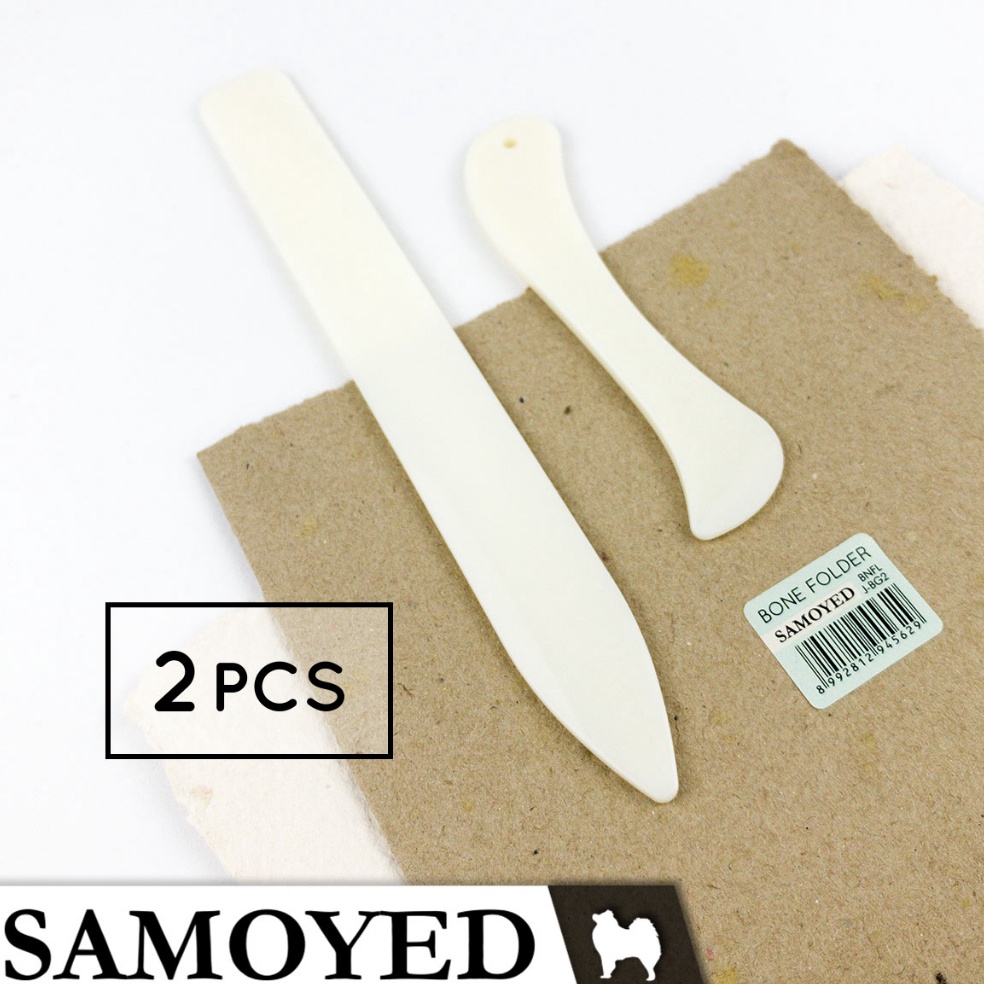 

Pelipat Kertas / Kulit / Bone Folder / Folding Bone / Paper / Leather Creaser Samoyed BNFL-J bknr9