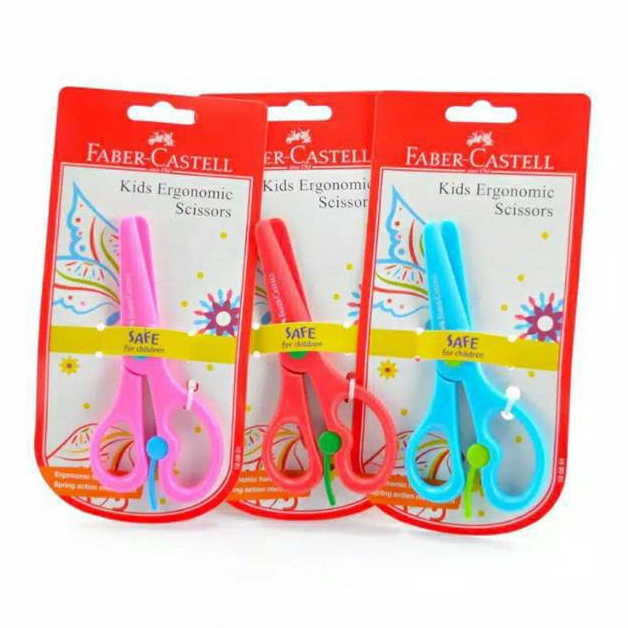 

RR8JD Gunting Kertas Anak Faber-Castell Kids Ergonomic Sicssors ➤COD