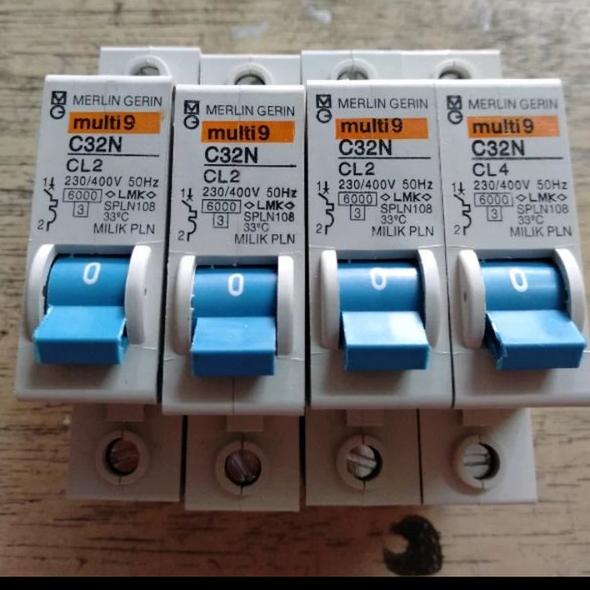 Cod Mcb Merlin Gerin Biru 2A 4A 6A 10A 16A 20A 32A 40A 63A Multi9 2 4 6 10 16 40 Ampere Bisa Cod