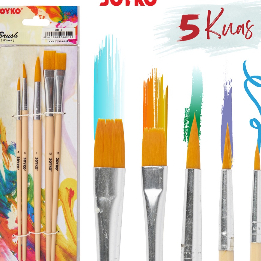 

(UD➸.1➤> Brush Kuas Cat Air Cat Minyak Lukis Acrylic Joyko BR-8paling.laris..