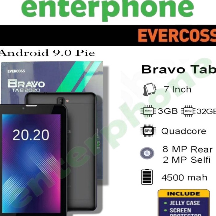 Grosir EVERCOSS BRAVO TAB 3/32GB 4G LTE GARANSI RESMI - EVERCOSS WIN TAB 3/32 U70B