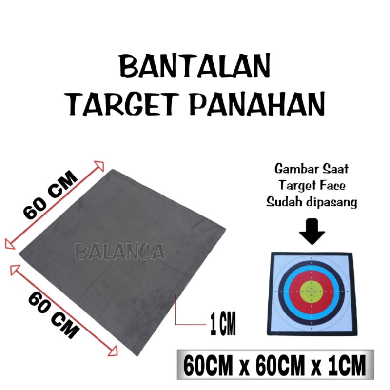 Bantalan Target Panahan Busa Ati Eva Foam 60CM x 60CM x 1CM