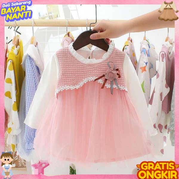 Daster Gamis Anak Pesta Birthday Party Pakaian Anak Baju Amak Gaun Rok Dresh Kekinian Gaunn Perempua