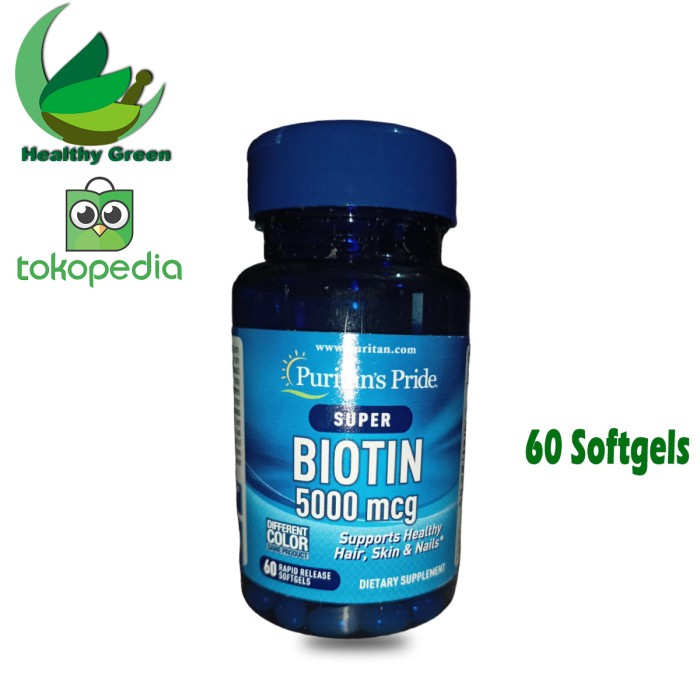PURITAN PRIDE BIOTIN 5000 MCG 60 SOFTGELS PURITANS BIOTIN 5000MCG 60