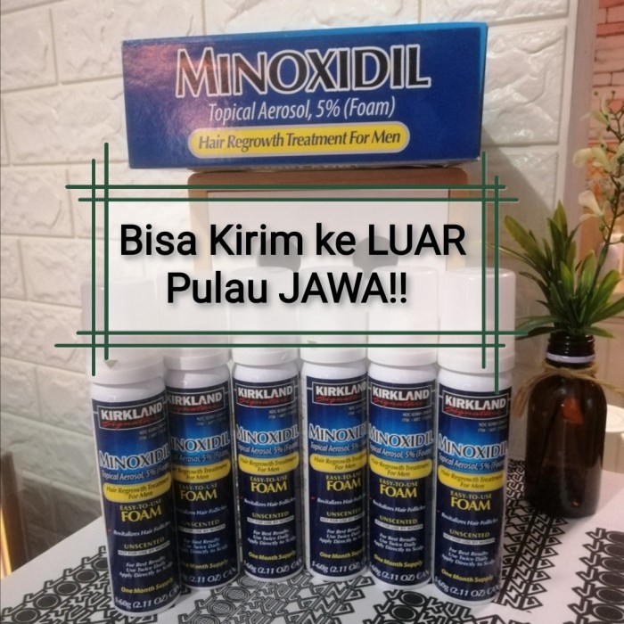 [1 BOX] KIRKLAND FOAM 5% MINOXIDIL NOT TUGAIN N ROGAINE