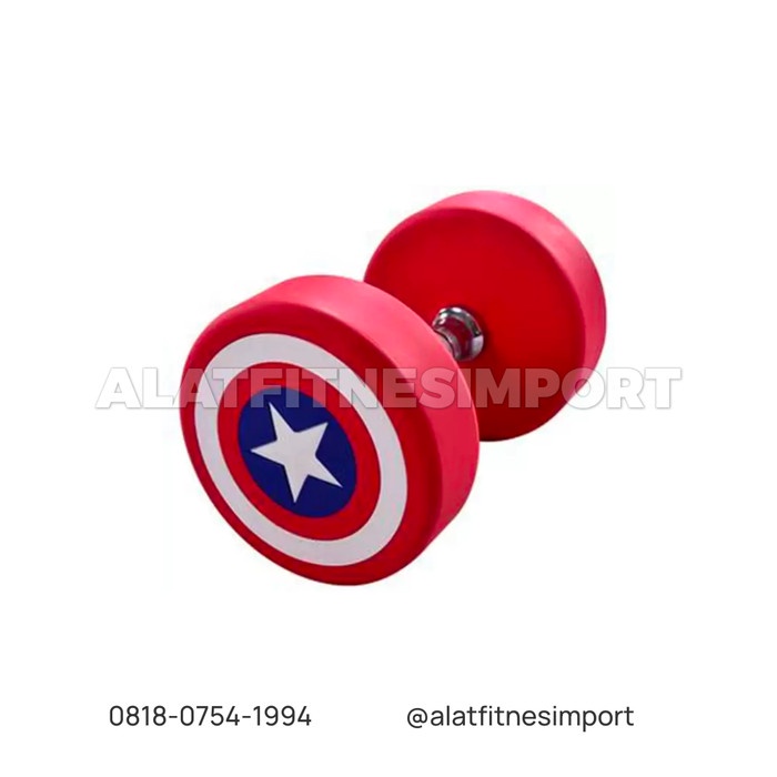 Captain America Fixed Dumbbell 2.5-25kg Plus Rack Dumbel Barbell Set