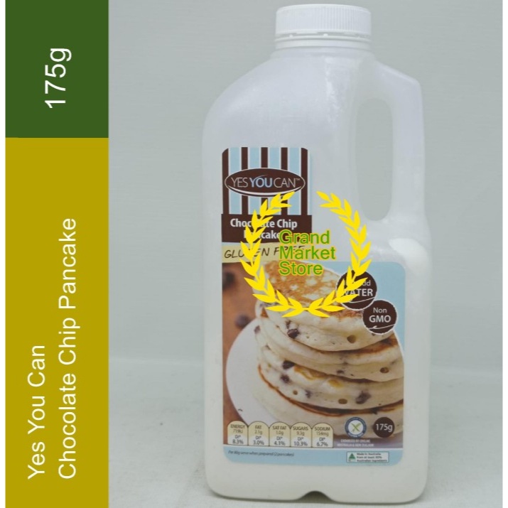 

Yes You Can Chocolate Chip Pancake X 175G Gluten Free Tepung Preks Cokelat Cip Botol Shake
