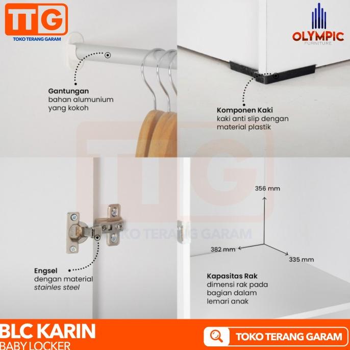 OLYMPIC GSTAR LEMARI PAKAIAN ANAK BABY LOCKER MINIMALIS BLC KARIN