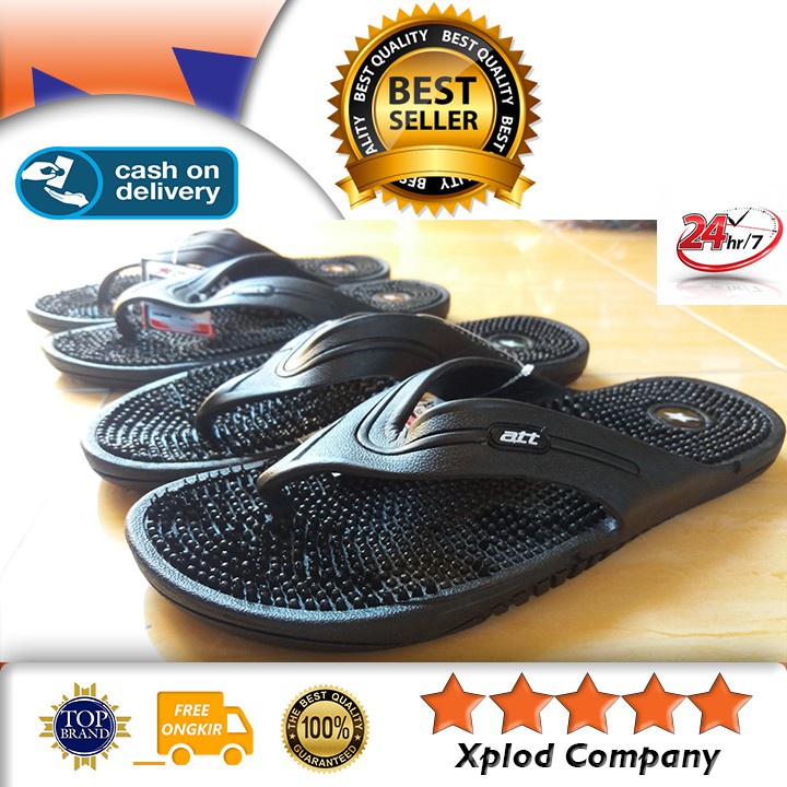 ' sandal jepit alas duri merk att sandal refleksi kaki sandal alas bergerigi pria dan wanita