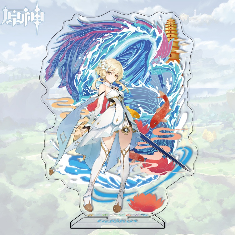 Paling dicari2t7Sh Heizou Childe Zhongli Ayato Albedo Hutao Ganyu Yaemiko Stand Display Figure Stand