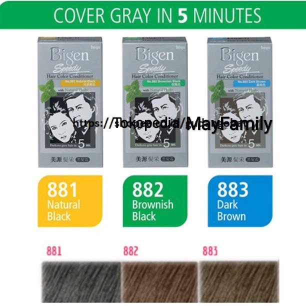 bigen speedy cat rambut / bigen pewarna rambut / bigen speedy isi 20ml