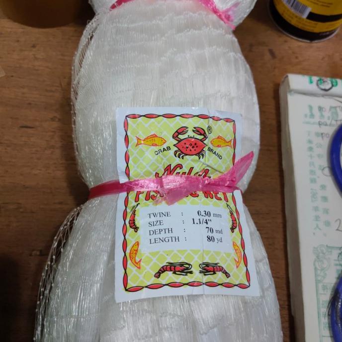 "'''] Jaring pukat tasi 1 1/4" x 030 / 70*80 / kepiting merah ( import )