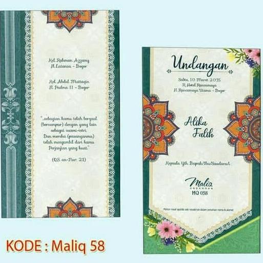 :::::::] blangko undangan nikah Maliq 58