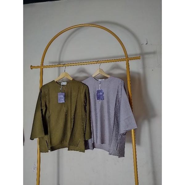 blus polos linen/blus keninian